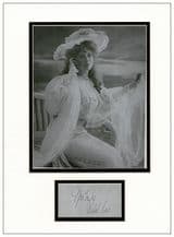 Mabel Love Autograph Signed Display