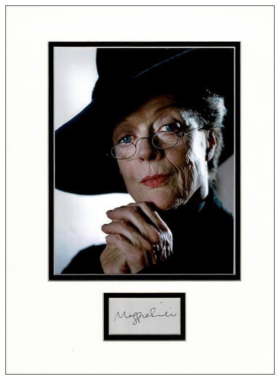 HWC Trading A4 Maggie Smith Harry Potter Minerva McGonagall Gifts gedrucktes Autogramm für Film-Fans
