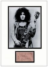 Marc Bolan Autograph Signed Display - T. Rex