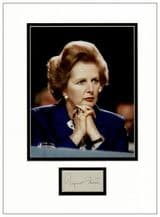 Margaret Thatcher Autograph Display