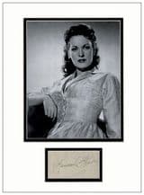 Maureen O'Hara Autograph Signed Display
