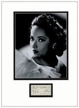 Merle Oberon Autograph Signed Display