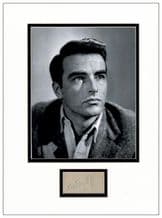Montgomery Clift Autograph Signed Display