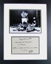 Muhammad Ali Autograph Signed Display
