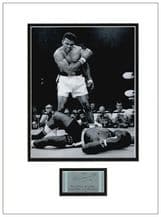 Muhammad Ali Autograph Signed Pamphlet Display