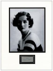 Nancy Mitford Autograph Signed Display