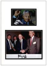 Nelson Mandela Autograph Signed Photo