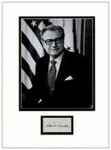 Nelson Rockefeller Autograph Signed Display