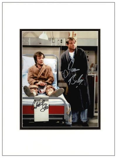 Only When I Laugh Signed Photo - Bolam & Strauli