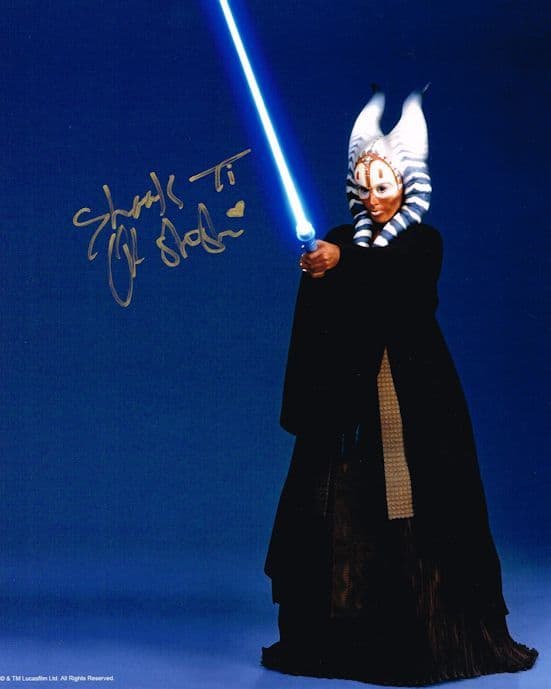 Orli Shoshan  #5 Star Wars Shaak Ti Jedi Autograph 8X10 Photo 