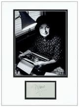 PD James Autograph Signed Display