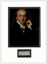 Prime Minister George Canning Autograph Signed Display