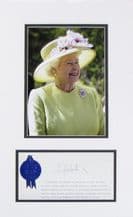 Queen Elizabeth II  Autograph Display