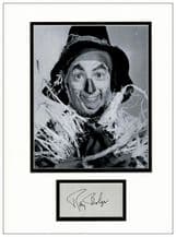 Ray Bolger Autograph Signed Display - Wizard of Oz