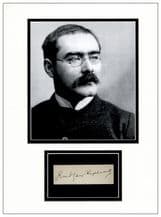 Rudyard Kipling Autograph Signed Display
