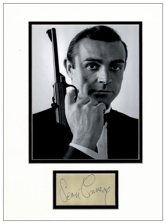 SEAN CONNERY signed autograph PHOTO DISPLAY JAMES BOND 