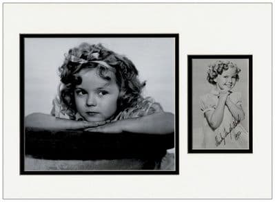 Shirley Temple Autograph Signed Photo Display