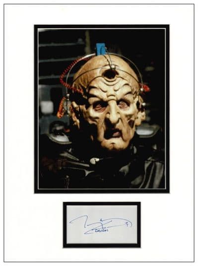 Terry Molloy Autograph Signed Display - Davros