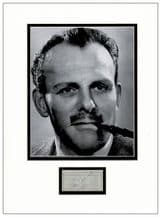 Terry-Thomas Autograph Signed Display
