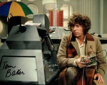 Tom Baker and John Leeson Signed Photo - Doctor Who