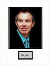 Tony Blair Autograph Signed Display