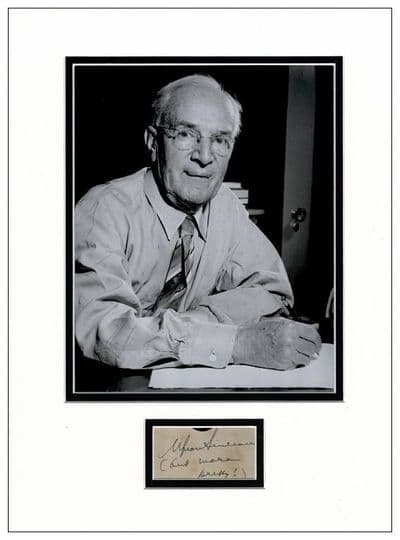 Upton Sinclair Autograph Signed Display