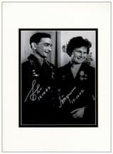 Valentina Tereshkova & Valery Bykovsky Autograph Signed Photo