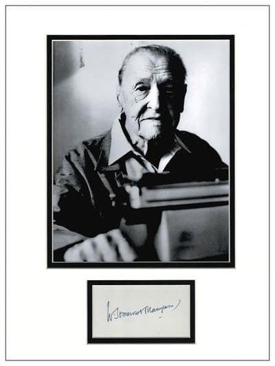W. Somerset Maugham Autograph Display