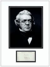William Makepeace Thackeray Autograph Signed Display