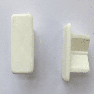 2 x Roller Blind Bottom Bar Rail White End Caps/Plugs