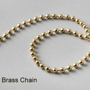 Brass Continuous Loop chain (No 10, 4.5mm BALL chain )