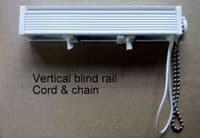 Vertical blind rails/tracks and Wands