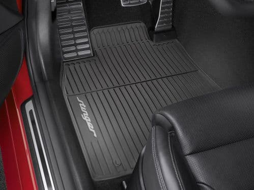 Kia Stinger (2021-) all weather mats with grey accent