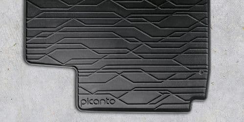 Kia Picanto 3 Door (2011-2014) Rubber Mats - Tailored, RHD