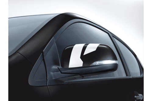 Kia Picanto 3 Door (2011-2014) Sporty mirror decals (White)