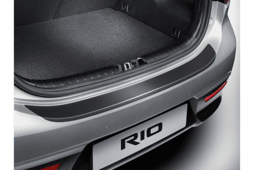 Kia Rio (2017-2020) Rear Bumper Protection Foil (Black)