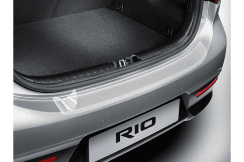 Kia Rio (2017-2020) Rear Bumper Protection Foil (Clear)