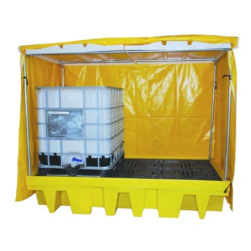Double IBC Sump Pallet - Covered - BB2C