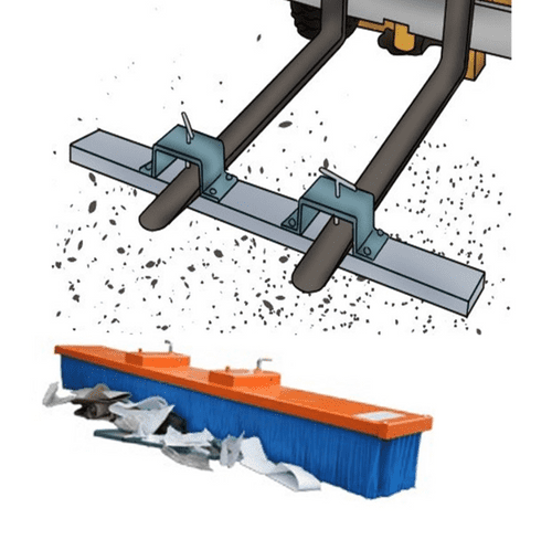 Forklift Brush & Magnet Attachments