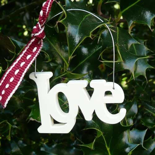 Wooden cut out word - Love