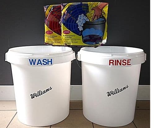 Williams 2 x Wash Buckets with Grit Guard Shields